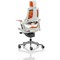 Zure Elastomer Executive Chair with Headrest, Orange