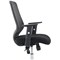 Relay Task Operator Chair, Black Mesh Back, Black, With Height Adjustable Arms