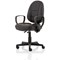 Jackson Black Leather High Back Executive Chair with Loop Arms