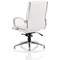 Classic Executive Chair Medium Back White With Arms With Chrome Glides