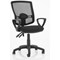 Eclipse Plus II Deluxe Mesh Back Operator Chair, Black, With Fixed Height Loop Arms