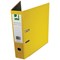 Q-Connect Foolscap Recycled Lever Arch Files, 70mm Spine, Yellow, Pack of 10