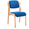 Jemini Wood Frame Chair, Blue