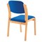 Jemini Wood Frame Chair, Blue