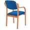 Jemini Wood Frame Arm Chair, Blue