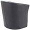 Avior Vinyl Tub Chair, Black