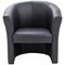 Avior Vinyl Tub Chair, Black