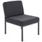 Jemini Reception Chair, Charcoal