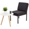 Jemini Reception Chair, Charcoal