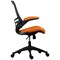 First Curve Operator Chair with Folding Arms, Orange