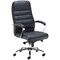 Jemini Ares High Back Leather Look Executive Chair, Black