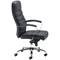 Jemini Ares High Back Leather Look Executive Chair, Black