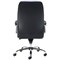 Jemini Ares High Back Leather Look Executive Chair, Black