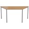 Jemini Trapezoidal Multipurpose Table, 1600x800x730mm, Beech