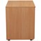 Jemini 2 Drawer Desk Side Filing Cabinet, 800x600x730mm, Beech