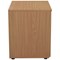 Jemini 2 Drawer Desk Side Filing Cabinet, 800x600x730mm, Oak