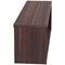 Jemini Reception Modular Straight Riser Unit, 1200x315x400mm, Walnut