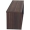 Jemini Reception Modular Straight Riser Unit, 1200x315x400mm, Walnut