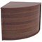 Jemini Reception Modular Corner Desk Unit, 800x800x740mm, Walnut