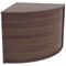 Jemini Reception Modular Corner Desk Unit, 800x800x740mm, Walnut