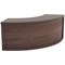 Jemini Reception Modular Corner Riser Unit, 800x800x400mm, Walnut