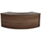 Jemini Reception Modular Corner Riser Unit, 800x800x400mm, Walnut