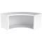 Jemini Reception Modular Corner Riser Unit, 800x800x400mm, White