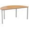 Jemini Semi Circular Multipurpose Table, 1600x800x730mm, Beech