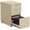 Jemini 3 Drawer Desk High Pedestal, 600mm Deep, Maple