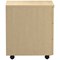 Jemini 3 Drawer Mobile Pedestal, Maple