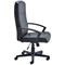 Jemini Hudson High Back Leather Look Executive Chair, Black