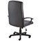 Jemini Hudson High Back Leather Look Executive Chair, Black