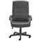 Jemini Hudson High Back Leather Look Executive Chair, Black