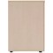 Jemini 2 Drawer Desk Side Filing Cabinet, 800x600x730mm, Maple