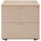 Jemini 2 Drawer Desk Side Filing Cabinet, 800x600x730mm, Maple