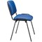 Jemini Ultra Multipurpose Black Frame Stacking Chair, Blue Vinyl