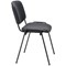 Jemini Ultra Multipurpose Black Frame Stacking Chair, Black Vinyl