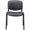 Jemini Ultra Multipurpose Black Frame Stacking Chair, Black Vinyl