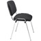 Jemini Ultra Multipurpose Chrome Frame Stacking Chair, Black