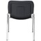 Jemini Ultra Multipurpose Chrome Frame Stacking Chair, Black