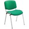 Jemini Ultra Multipurpose Chrome Frame Stacking Chair, Green