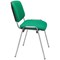 Jemini Ultra Multipurpose Chrome Frame Stacking Chair, Green