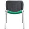 Jemini Ultra Multipurpose Chrome Frame Stacking Chair, Green