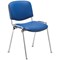 Jemini Ultra Multipurpose Chrome Frame Stacking Chair, Blue Vinyl