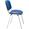 Jemini Ultra Multipurpose Chrome Frame Stacking Chair, Blue Vinyl