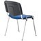 Jemini Ultra Multipurpose Chrome Frame Stacking Chair, Blue Vinyl