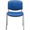 Jemini Ultra Multipurpose Chrome Frame Stacking Chair, Blue Vinyl