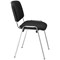 Jemini Ultra Multipurpose Chrome Frame Stacking Chair, Black Vinyl