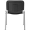 Jemini Ultra Multipurpose Chrome Frame Stacking Chair, Black Vinyl