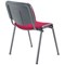 Jemini Ultra Multipurpose Black Frame Stacking Chair, Burgundy